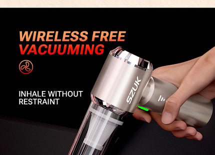 SZUK New Mini Car Vacuum Cleaner 985000Pa Wireless Vacuum Cleaner Powerful Suction Handheld Portable Vacuum Cleaner for car