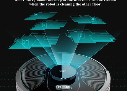 Robot Vacuum Cleaner ABIR X8 ,Laser System, UV Cleaning, TOF Wisdom, Multiple Floors Maps, Customized Room