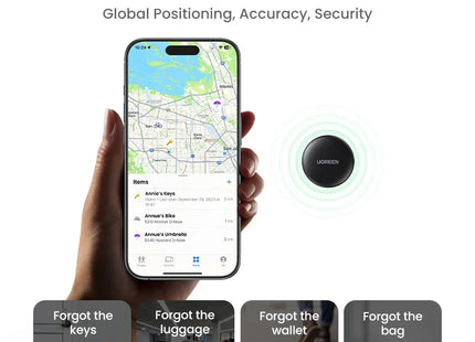 UGREEN Finder Security SmartTrack Link Smart Tag With Apple Find My Key Bluetooth GPS Tracker For Earbud Luggage MFi Finder IOS