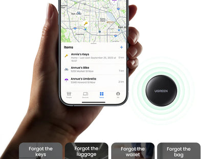 UGREEN Finder Security SmartTrack Link Smart Tag With Apple Find My Key Bluetooth GPS Tracker For Earbud Luggage MFi Finder IOS