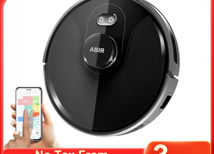 Robot Vacuum Cleaner ABIR X8 ,Laser System, UV Cleaning, TOF Wisdom, Multiple Floors Maps, Customized Room